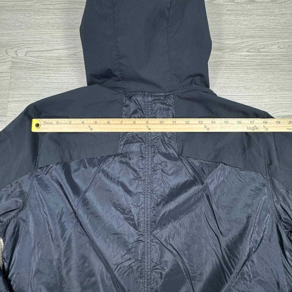 Under Armour Men's Jacket Windbreaker Black Large Hooded Full Zip Lightweight